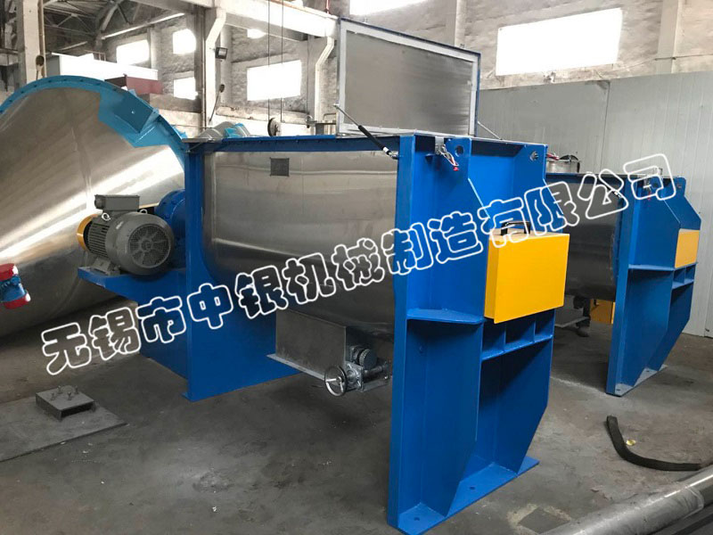 無錫中銀一臺1000L、一臺1300L螺帶混合機成功發往也門